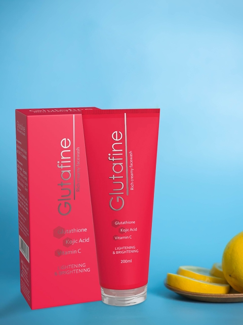 

Glutafine Pack of 5 Lightening & Brightening Face Wash - 200 ml each, White