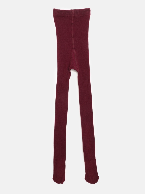 

Marks & Spencer Girls Burgundy Self Striped Sustainable Thermal Stockings