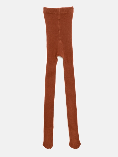 

Marks & Spencer Girls Rust Brown Self Striped Sustainable Thermal Stockings
