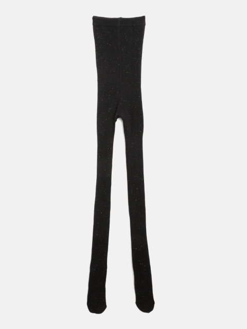 

Marks & Spencer Girls Black Shimmered Self Striped Sustainable Thermal Stockings
