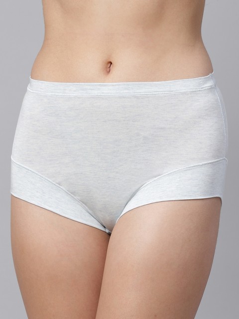 

Marks & Spencer Women Grey Melange Solid Boy Shorts T619008M