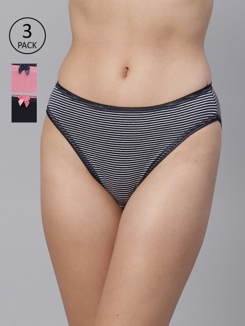 

Marks & Spencer Women Pack of 3 Bikini Briefs T614003K, Black