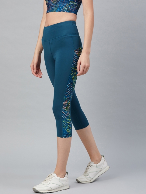 

Marks & Spencer Women Black Solid 3/4th Tights, Teal