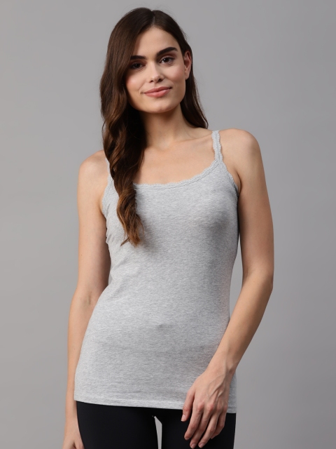 

Marks & Spencer Women Grey Melange Solid Innerwear Vests