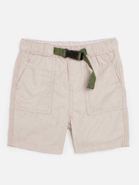 

Marks & Spencer Boys Beige Pure Cotton Solid Regular Fit Sustainable Shorts