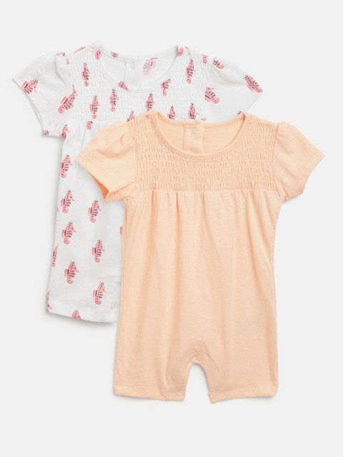 

Marks & Spencer Infant Kids Pack of 2 Pure Cotton Rompers, White