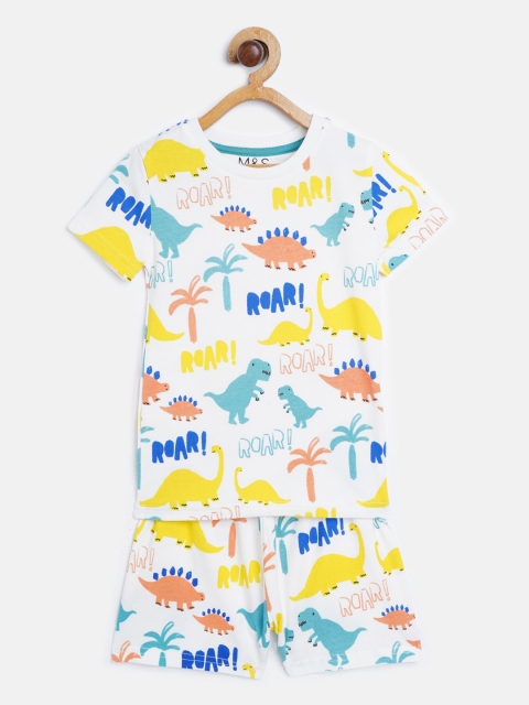 

Marks & Spencer Boys Multicoloured Printed Sustainable Night suit, Multi