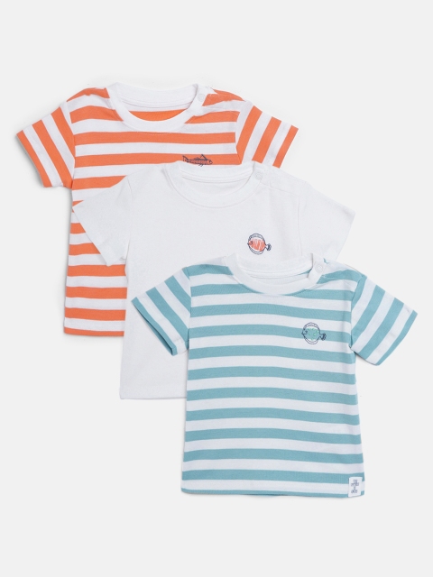 

Marks & Spencer Kids Pack of 3 Sustainable Pure Cotton Round Neck T-shirts, White