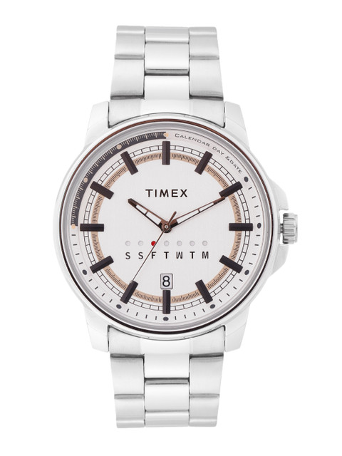 

Timex Men Silver-Toned Analogue Watch TWEG17201