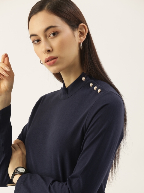

her by invictus Navy Blue Regular Top