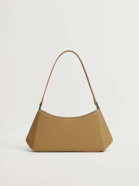 

MANGO Khaki Solid Shoulder Bag