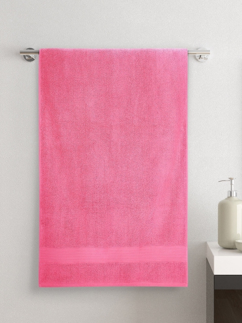 

Living scapes by Pantaloons Pink Solid 550 GSM Bath Towel