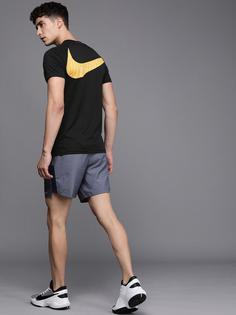 

Nike Men Black Printed Round Neck T-shirt