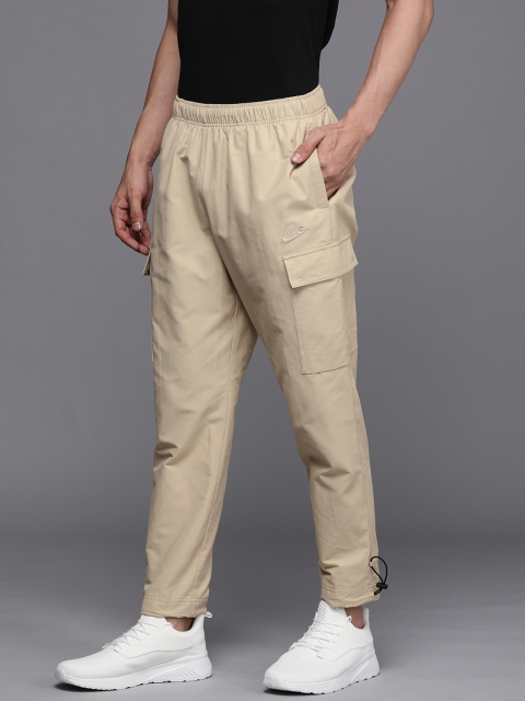 

Nike Men Beige Regular Fit NSW CE PANT CF WVN Solid Cargos