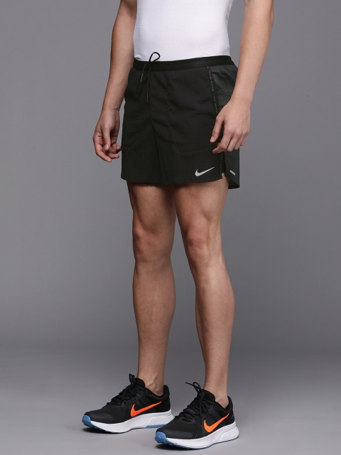 

Nike Men Black Solid Flex Stride Run Division Running Shorts