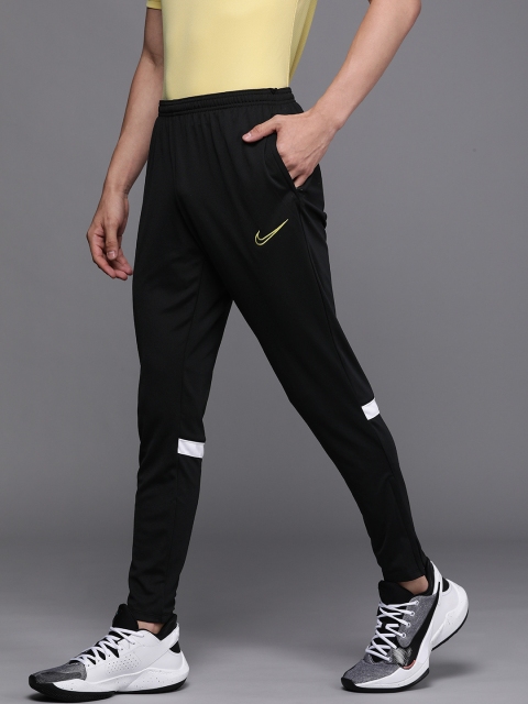 

Nike Men Black Straight Fit Solid Dri-FIT NK DF ACD21 Football Track Pants