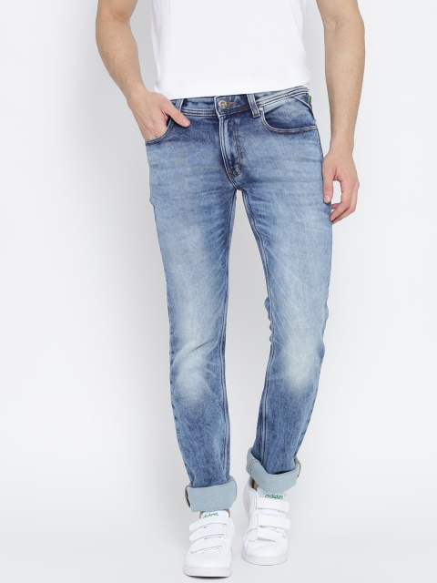 

Numero Uno Blue Washed Morice Slim Stretchable Jeans