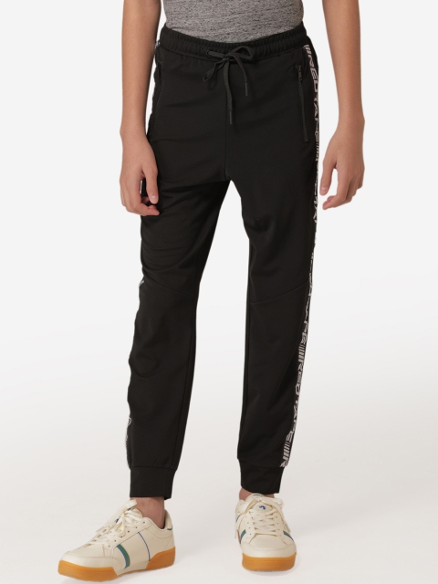 

Red Tape Boys Black Regular Fit Printed Joggers