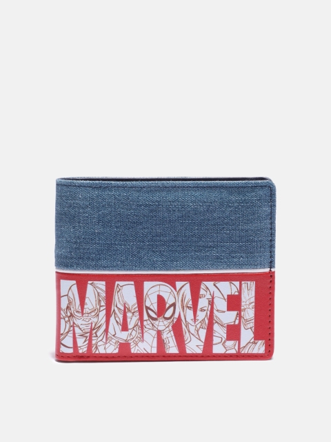 

Kook N Keech Marvel Men Blue & Red Printed Two Fold Wallet