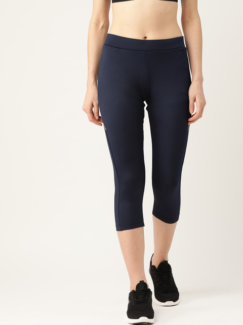 

Sweet Dreams Women Navy Blue Solid Knitted Regular Fit Capris