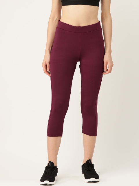 

Sweet Dreams Women Burgundy Solid Knitted Regular Fit Capris