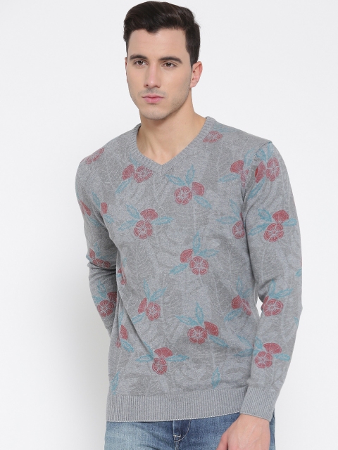 

SPYKAR Grey Floral Print Sweater