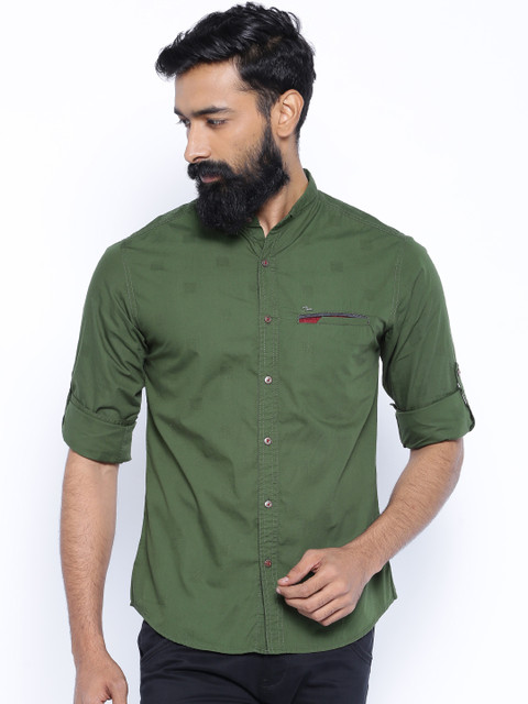 

SPYKAR Green Casual Shirt