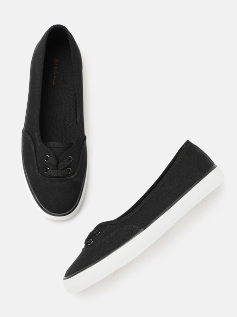 

Mast & Harbour Women Black Slip-On Sneakers