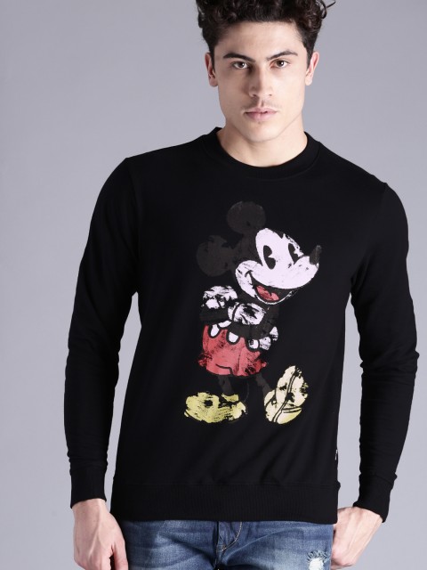 

Kook N Keech Disney Men Black Printed Sweatshirt