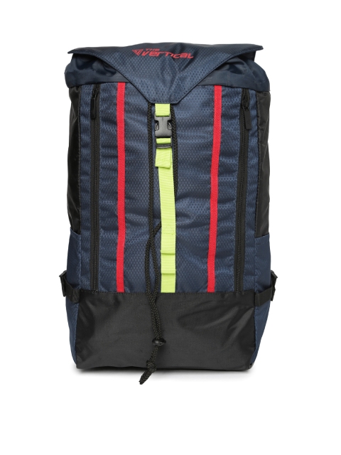 

THe VerTicaL Unisex Navy Backpack, Navy blue