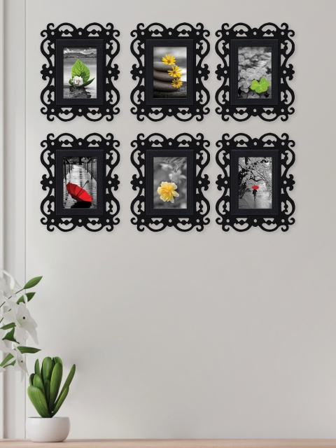 

RANDOM Set Of 6 Black Solid Wall Photo Frame