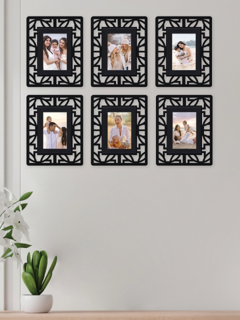 

RANDOM Set Of 6 Black Solid Wall Photo Frames