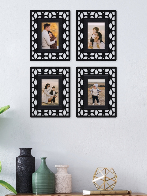 

RANDOM Set Of 4 Black Solid Wall Photo Frames