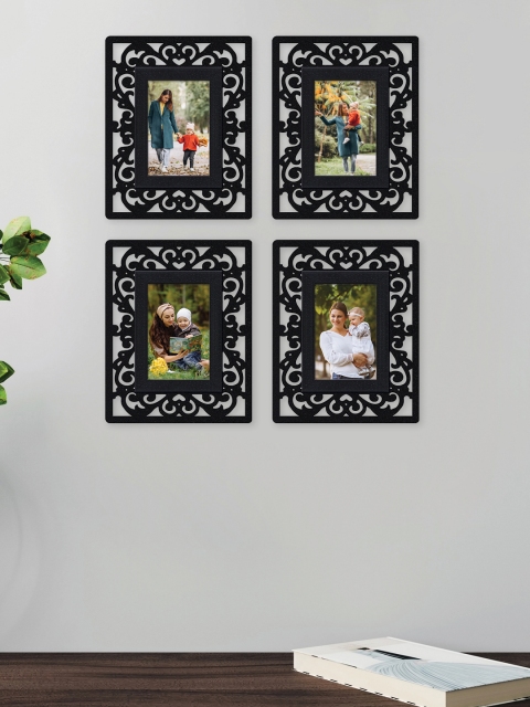 

RANDOM Set Of 4 Black Solid Wall Photo Frames