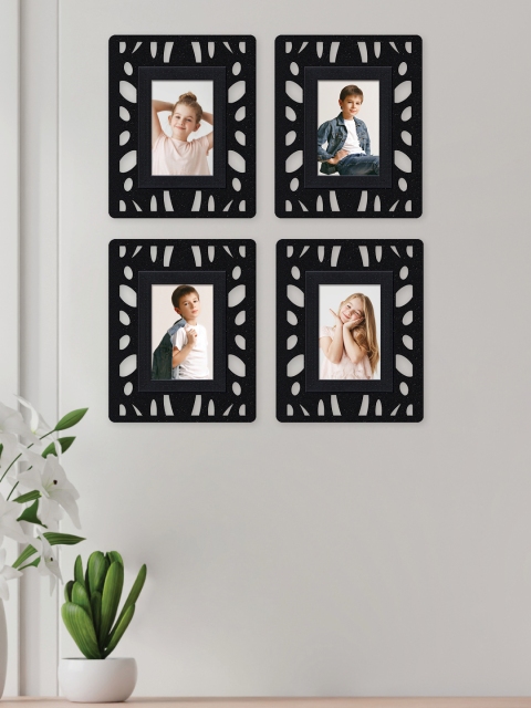 

RANDOM Set Of 4 Black Solid Photo Frames