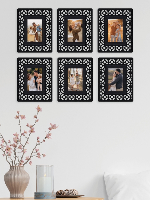 

RANDOM Set Of 6 Black Solid Individual Wall Photo Frames
