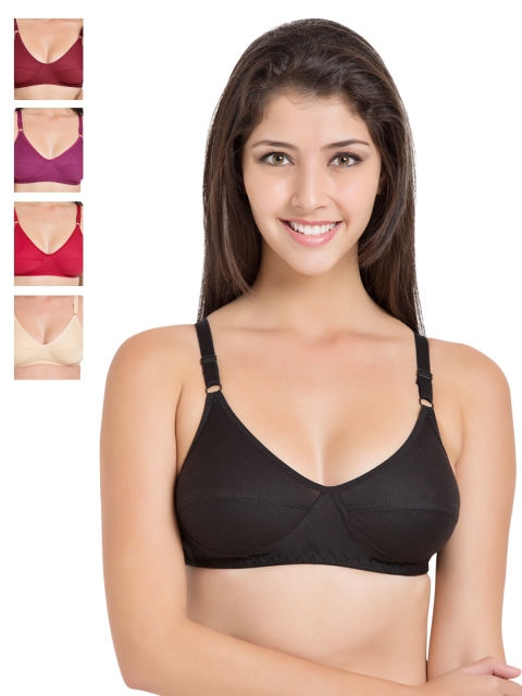 

Souminie Pack of 5 Medium-Coverage Bras SLY-35, Multi
