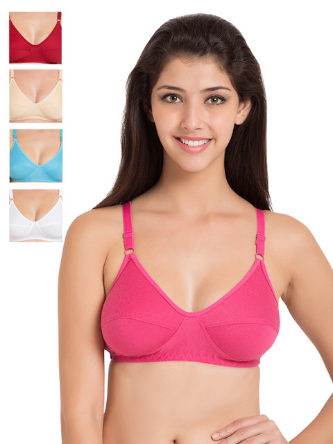 

Souminie Pack of 5 Medium-Coverage Bras SLY-35, Multi