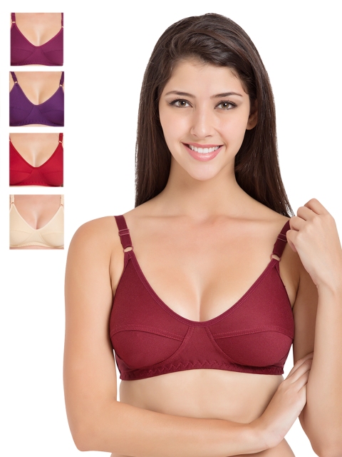 

Souminie Pack of 5 Medium-Coverage Bras SLY-35, Multi