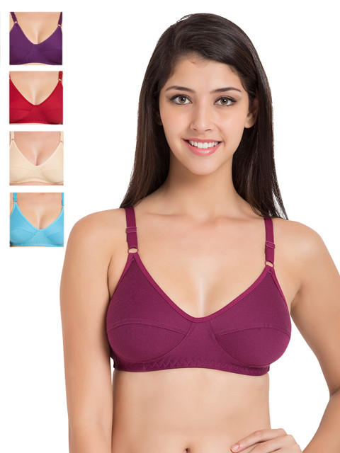 

Souminie Pack of 5 Medium-Coverage Bras SLY-35, Multi