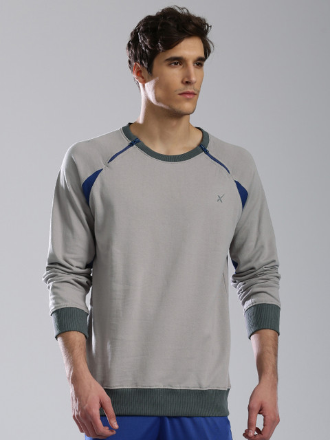

HRX by Hrithik Roshan Grey Active Sweatshirt