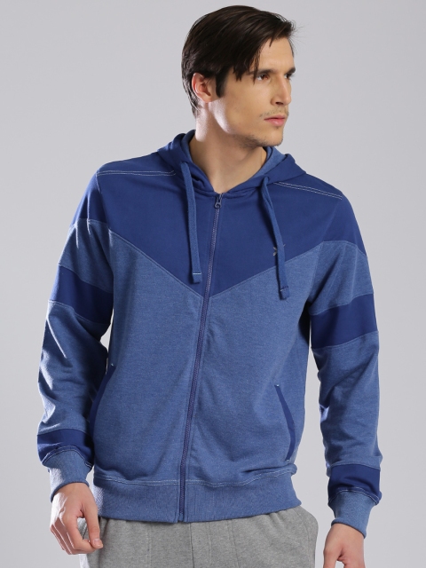 

HRX by Hrithik Roshan Blue Hooded Sweatshirt