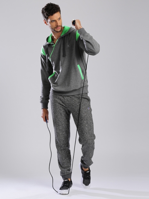 

HRX by Hrithik Roshan Grey Hooded Sweatshirt