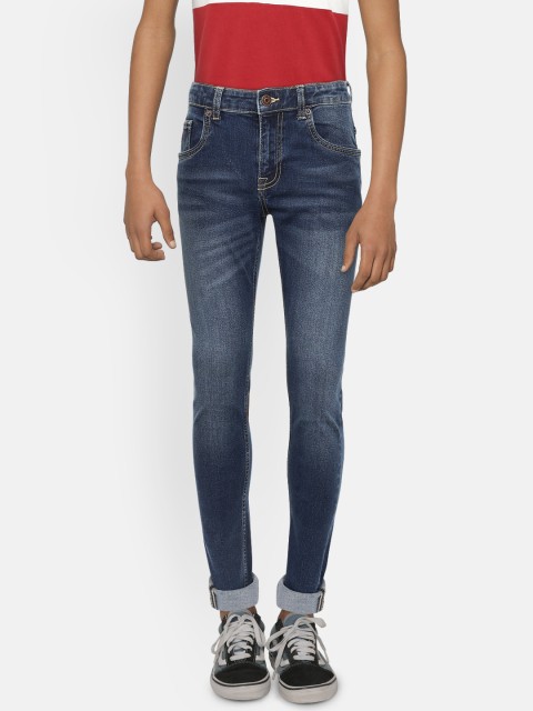 

Indian Terrain Boys Navy Blue Regular Fit Mid-Rise Clean Look Jeans