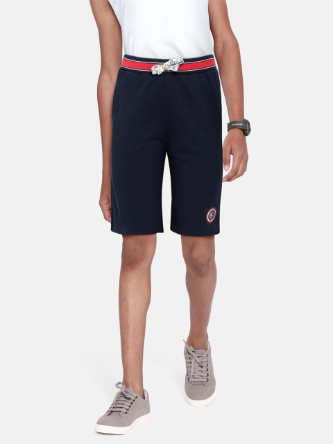 

Indian Terrain Boys Navy Blue Solid Regular Fit Cotton Regular Shorts