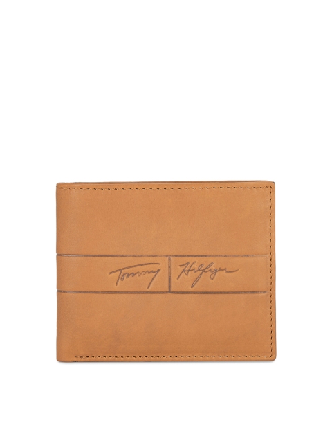 

Tommy Hilfiger Men Tan Solid Two Fold Wallet