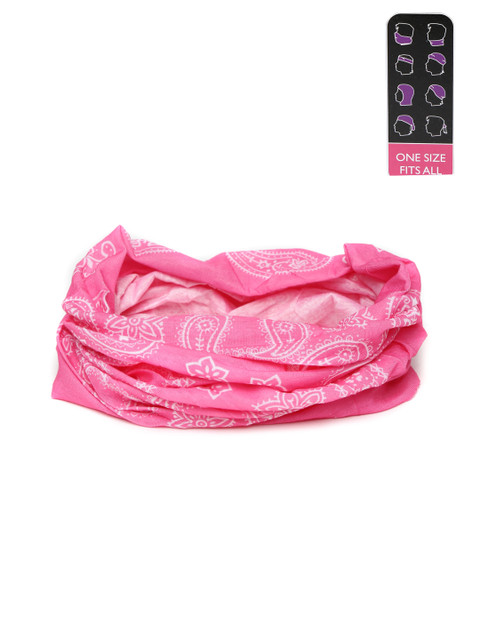 

Ayesha Unknown Unisex Pink Printed Multifunctional Headwear