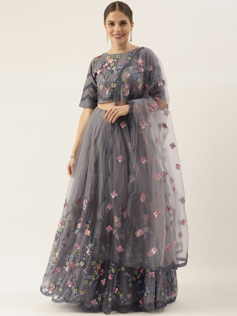 

Soch Grey Embroidered Sequinned Lehenga Choli