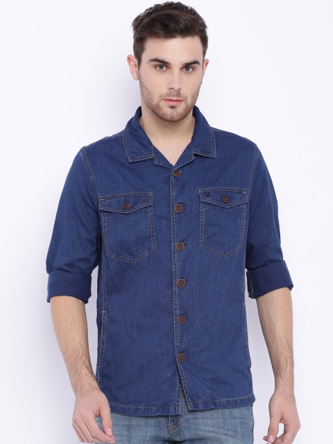 

Allen Solly Navy Custom Fit Casual Shirt, Navy blue