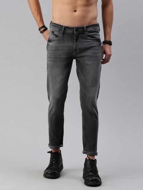 

Roadster Fast and Furious Men Grey Slim Tapered Fit Mid-Rise Clean Look Stretchable Jeans